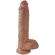King Cock - Realistischer Penis Mit Kugeln 19.8 CM Karamell