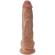 King Cock - Realistischer Penis Mit Kugeln 19.8 CM Karamell