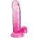 King Cock - Clear Pene Realistico Con Sfere 15.2 CM Rosa