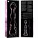 Nebula Series By Ibiza - Modell 21 Dildo Borosilikatglas Rosa 20.5 CM -O- 3.5 CM