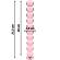 Nebula Series By Ibiza - Modell 22 Dildo Borosilikatglas Rosa 21.5 CM -O- 2.5 CM