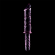 Nebula Series By Ibiza - Modell 24 Dildo Borosilikatglas Rosa 28.5 CM -O- 5 CM