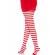 Leg Avenue - Collants  Rayures BLANC/ROUGE