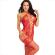 Leg Avenue - Bodystocking Cavezza Collo Rosso Cuori Rossi