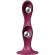Satisfyer - Double Ball-R Silikondildo Granat