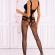 Livco Corsetti Fashion - Hardomin Lc 17346 Bodystocking Crotchless Schwarz Eine GrÖsse