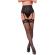 Livco Corsetti Fashion - Ponczochy Aufdaria Bodystocking Preto L/XL