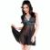 Chilirose - Cr 4214 Babydoll Blu E Nero S/M