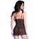 Chilirose - Cr 4219 Babydoll & Tanga, Schwarz, Schwarz, S/M