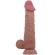 Pretty Love - Sliding Skin Serie Realistische Dildo Met Zuignap Sliding Skin Bruin 24 CM