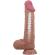 Pretty Love - Sliding Skin Serie Realistische Dildo Met Zuignap Sliding Skin Bruin 24 CM