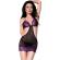 Chilirose - Cr 4076 Babydoll & String VIOLET/NOIR L/XL