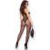 Chilirose - Cr 4691 Bodystocking Mit Schrittfreien Schwarz S/M