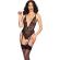 Chilirose - Cr 4722 Bodysuit Mit Schrittfreien Schwarz XL