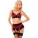 Livco Corsetti Fashion - Nahir Lc 20214 Bra + Panty + Garter Belt