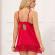 Subblime - Babydoll In Raso Con Pizzo Rosso L/XL