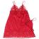 Subblime - Babydoll In Raso Con Pizzo Rosso L/XL
