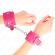 Kink - Handgelenkfesseln Raspberry Rose Mit Raspberry Rose Futter Verstellbar 20-28 CM X 5,5 CM