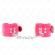 Kink - Handgelenkfesseln Raspberry Rose Mit Raspberry Rose Futter Verstellbar 20-28 CM X 5,5 CM