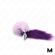 Kink - Anaal Plug Maat M 8 X 3,5 CM Met Synthetische Staart 40 CM Violet