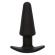Calexotics - Rock Bottom Tapered Anal Plug 10 Vibrations Silicone Noir