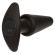 Calexotics - Rock Bottom Tapered Anal Plug 10 Vibrations Silicone Noir