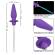 Calexotics - Southern Lights Light Up Anal Plug Met Lichten 10 Vibraties Violet Siliconen