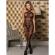 Subblime - 951948 Netz-Bodystocking Mit Gekreuzten Halstrgern Schwarz Eine GrÖsse