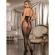 Subblime - 951832 Bodystocking Mit Offenem RÜcken Und Kreuzdetails Schwarz Eine GrÖsse