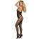 Subblime - 951832 Bodystocking Mit Offenem RÜcken Und Kreuzdetails Schwarz Eine GrÖsse
