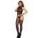 Subblime - 952013 Netz-Bodystocking Mit Prints Und Neckholder-Neck Schwarz Eine GrÖsse