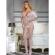 Subblime - 951818 Netz-Bodystocking Ohne Schritt Mit Weissem Rosenmuster Eine GrÖsse
