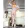 Subblime - 951818 Netz-Bodystocking Ohne Schritt Mit Weissem Rosenmuster Eine GrÖsse