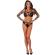 Livco Corsetti Fashion - Melisenda Cf 1709 Accappatoio + Camicia + Perizoma Nero S