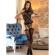 Subblime - 952099 Netz-Bodystocking Mit Strumpfband Und Blumendetails Schwarz Eine GrÖsse