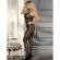 Subblime - 951726 Schwarzer Elastischer Netz-Bodystocking Mit Schrittfreiem Unterteil Eine GrÖsse