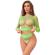 Subblime - 952211 2-DELIGE Lange Mouw Groene Mesh Set One Size