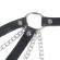 Subblime - 953713 Ceinture Punk Bondage Boucle MÉtal Noire Taille Unique