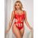 Subblime - 954475 Sexy Durchbrochener Body Mit Schleife Rot L/XL
