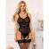 Subblime - 954260 Body Con Catene + Cintura Reggicalze Nero S/M
