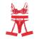 Subblime - 954338 Bh + String + StrumpfgÜrtel Mit Herzdruck Rot L/XL
