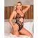 Subblime - 955229 Transparenter Body Mit Hohlspitze Schwarz L/XL