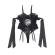 Subblime - 955502 Spitzen-Bodysuit Mit Schleifen Und Strapsen Schwarz L/XL