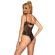 Subblime - 955618 Spitzen-Bodysuit Mit Unterteilverschluss Schwarz S/M