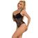 Subblime - 955625 Spitzen-Bodysuit Mit Unterteilverschluss Schwarz L/XL