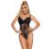 Subblime - 955625 Spitzen-Bodysuit Mit Unterteilverschluss Schwarz L/XL
