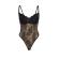 Subblime - 955625 Spitzen-Bodysuit Mit Unterteilverschluss Schwarz L/XL