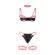 Subblime - 955304 Ensemble Soutien-Gorge Avec Collier Et DÉtails De Jambes Rose Fluorescent L/XL