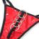 Subblime - 955533 Rotes Lackleder-Netz-Zipper-Bh-Set S/M