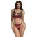 Subblime - 955533 Rotes Lackleder-Netz-Zipper-Bh-Set S/M